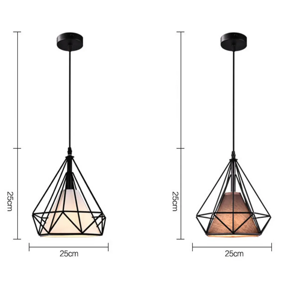 Nordic-modern-simple-restaurant-creative-LED-retro-living-room-home-indoor-iron-art-diamond-pendant-lights