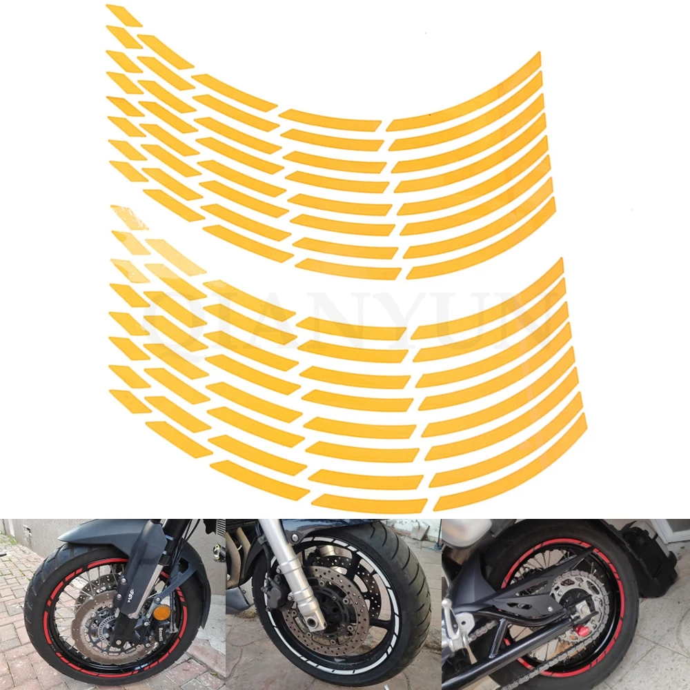 

17-19 inch Universal motorcycle car tire sticker reflective rim tape decal For Honda CB500X CB500X CB600F CB750 CB900 CB919