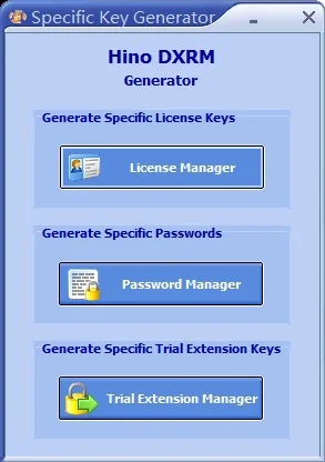 Hino Diagnostic eXplorer& Reprog Manager 3.1.6+ keygen