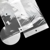AWEPK 100pcs 10.5x72cm Clear OPP Plastic Package Bag Self-Adhesive Transparent Poly Wig Packing Bag for Hairpiece Hair Extension 6