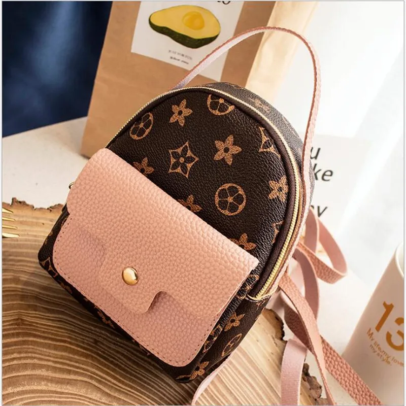 

New Designer Fashion Women Backpack Mini Soft Touch Multi-Function Small Backpack Female Ladies Shoulder Bag Girl Purse
