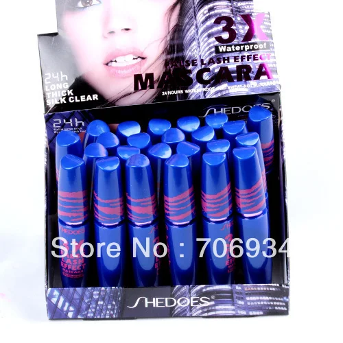 Mascara Eyelash Growth Curling Wand 24 pcs False Lash Effect Mascara