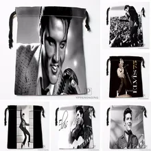Изготовленные на заказ сумки Elvis Presley на шнурке с принтом, модные дорожные сумки для хранения, мини-сумка для плавания, походов, игрушек, размер 18x22 см#180412-11-13