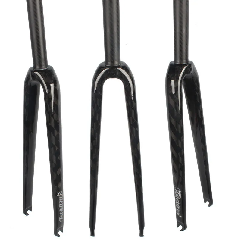 Carbon Fiber Tapered Road Bike Forks 700C Ultralight Road Cycling Bicycle Forks