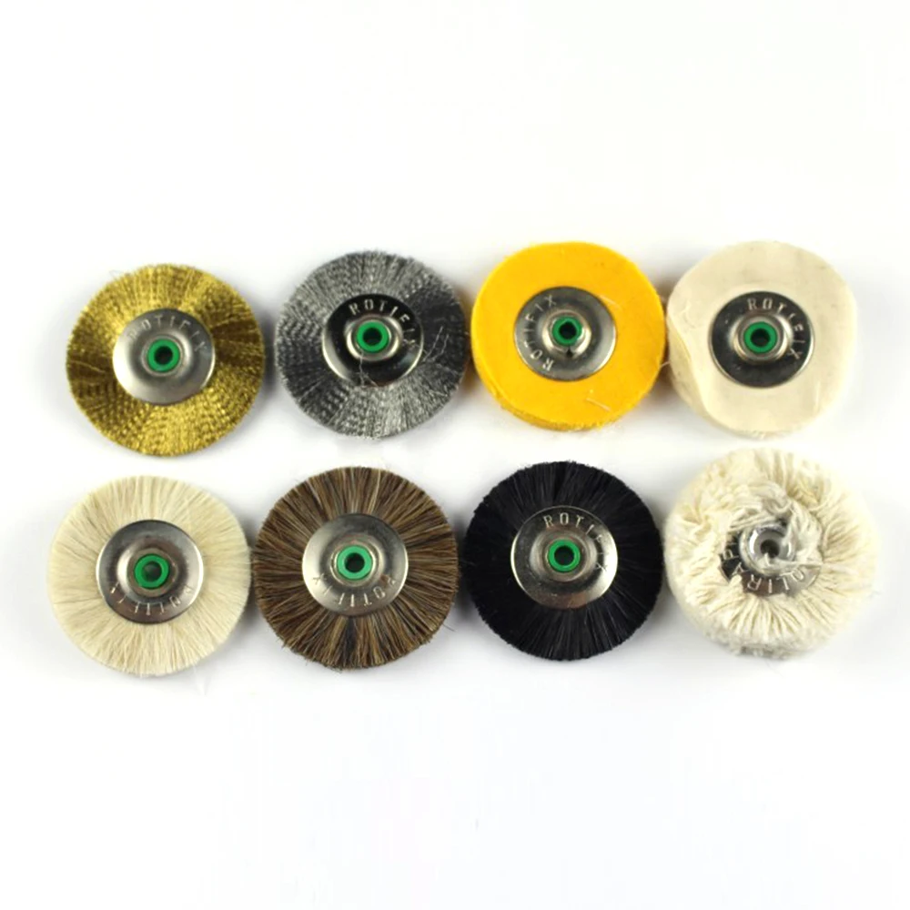 

10PCS 48MM Polishing Wheel Buffing Pad Brush Abrasive Brush Wheel Wool/Pig Hair Cotton Thread Bristle Copper /Steel Wire Cloth