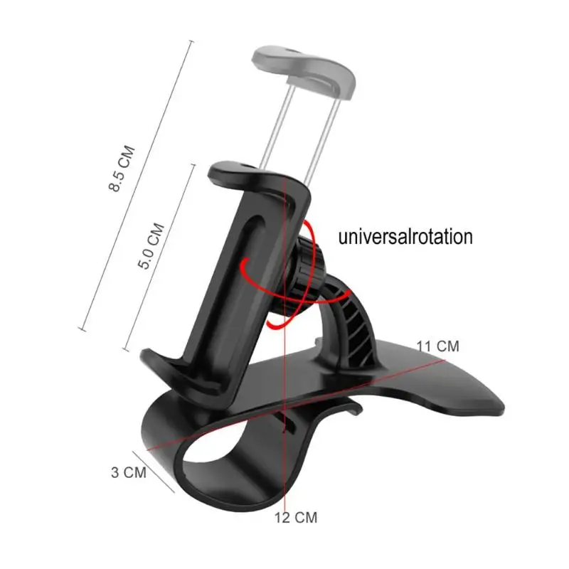 Приборная панель для автомобиля держатель телефона зажим 360 вращающийся стенд gps кронштейн