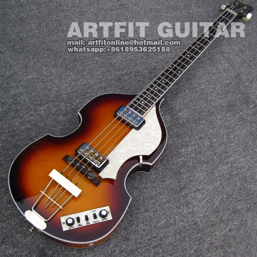 Hofner HCT 500-1 скрипка бас-гитара золотистого цвета Делюкс 4 струны электрическая скрипка полуакустическая бас-гитара Guitare