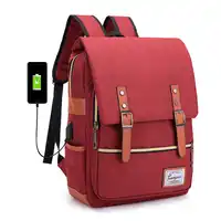 J&Q 2019 New Fashion College Style Bookbag Schoolbag USB Recharge Portable Backpack School Bags for Teenage Girls Bag Backpack