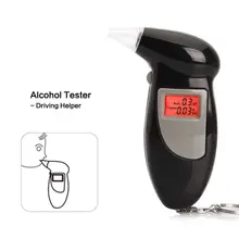 Электронный анти-алкоголизм Тест цифровой спирт дыхания анализатор выдува спирта тест er автомобиль дома удобный детектор вина