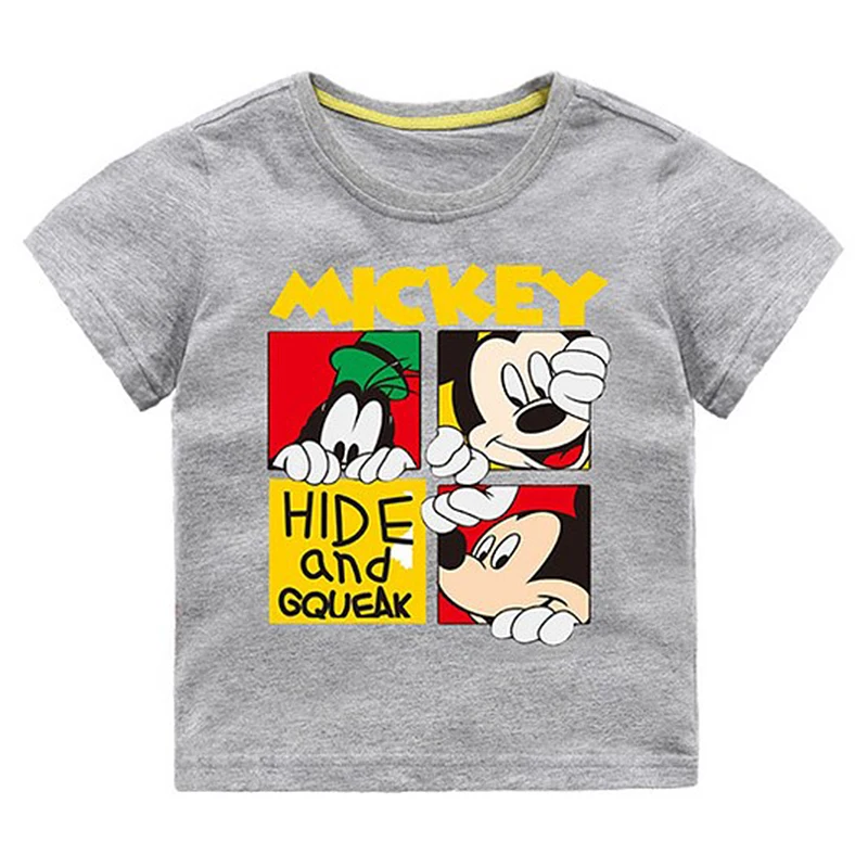 Г. Летняя футболка для мальчиков с рисунком мышки и животных; хлопковая толстовка для маленьких девочек; цвет белый, красный; детская рубашка на день рождения; верхняя одежда