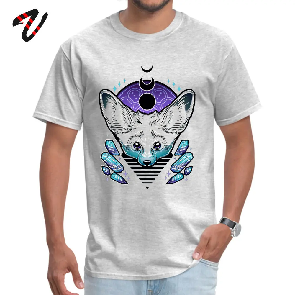 Fennec Tees Dominant Crew Neck Print Short Sleeve Pure Cotton Boy T Shirt Fitness Tight Tees Free Shipping Fennec  -11684 grey