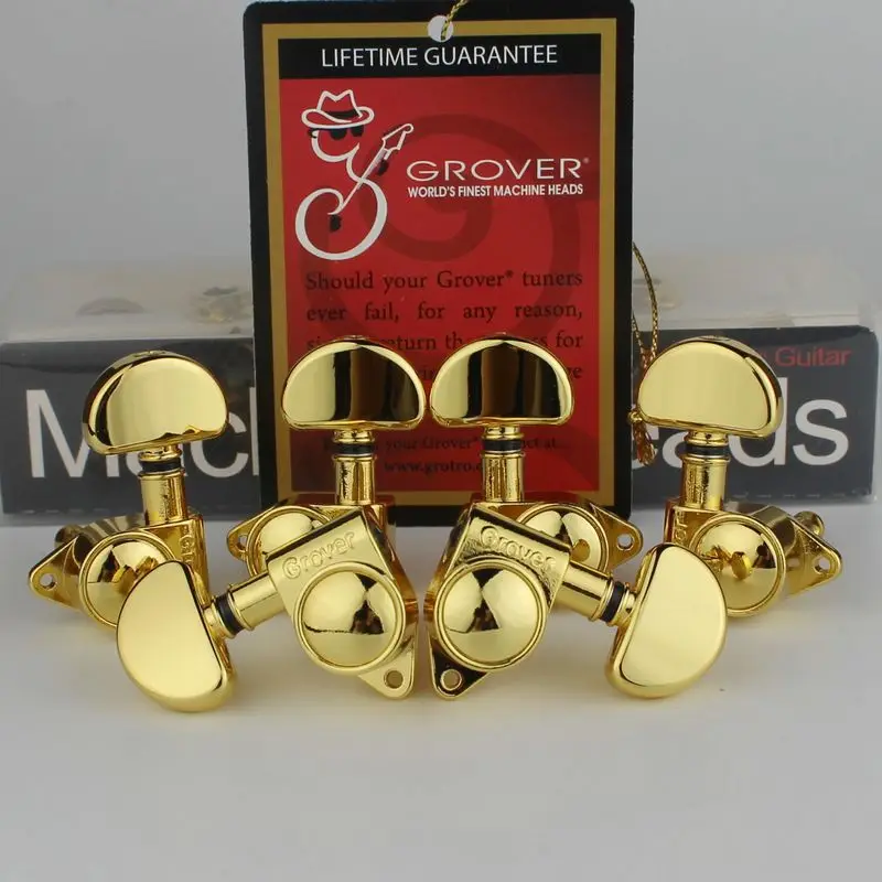 

1 Set Grover Guitar Machine Heads Big handle Tuners Gold Made in China