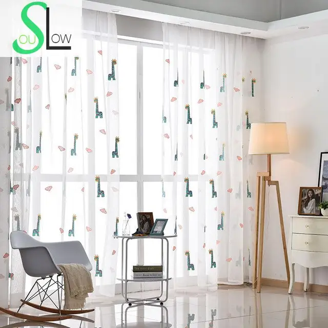 Langsam Seele Giraffe Deer Muster Baumwolle Gaze Kinder Kinderzimmer ... Langsam Seele Giraffe Deer Muster Baumwolle Gaze Kinder Kinderzimmer ...