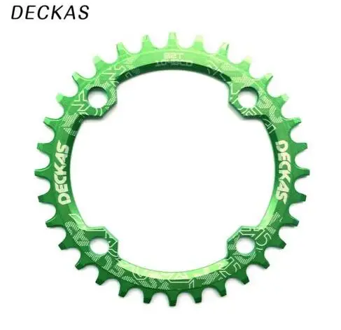 DECKAS 104 Bcd 32/34/36/38 T round Mountain Bicycle Crank Aluminum Toothed Wheel Hollow Crown Proper Repair 9 S 10 S 11 S