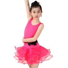 От 4 до 15 лет девочек День рождения платье латина, юбки для танцев; детское платье для сальсы/самбы/ча-ча/Танго Танцы костюмы лето, детская одежда