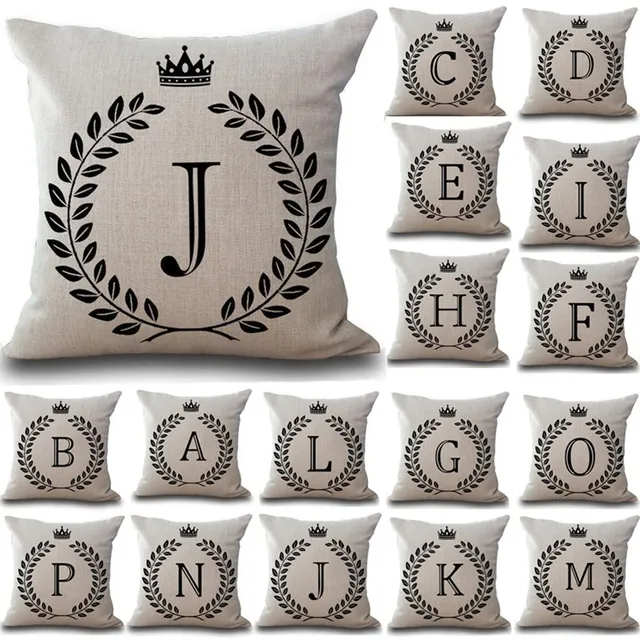 1 pz Corona Lettera 43*43 cm di Cotone di Tela Coperte e Plaid Cuscino Fodere pe 1 pz Corona Lettera 43*43 cm di Cotone di Tela Coperte e Plaid Cuscino Fodere pe