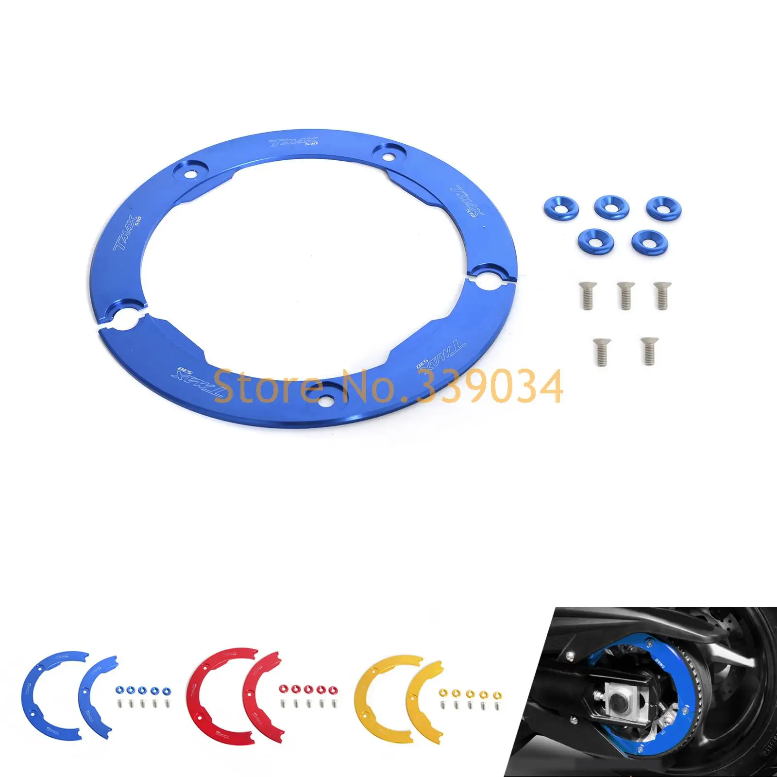 

Aluminum Transmission Belt Pully Cover Anodized For YAMAHA TMAX530 2012 2013 2014 2015