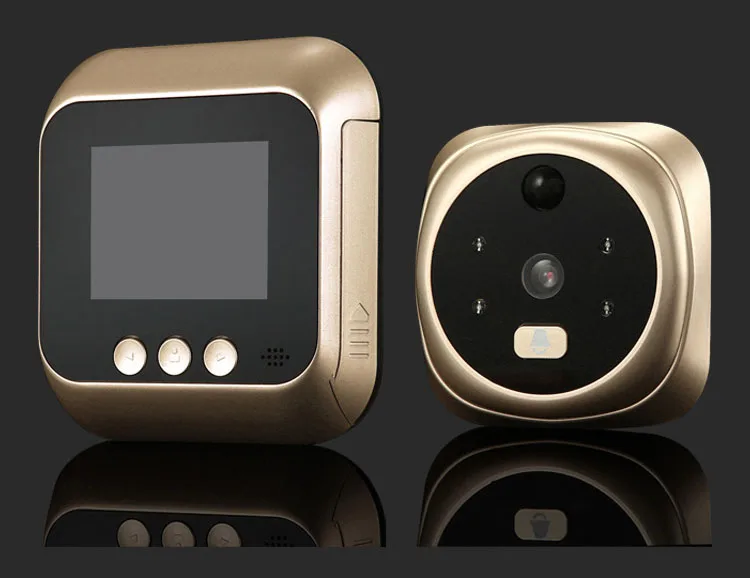 

New Arrival 2.4 Inch Home Security Peephole Viewer Door Bell Support Max 32 GB TF Card,Big Viewing Angle