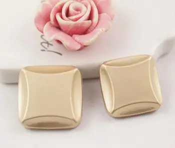 

Free shipping 30pcs/lot Fog gold buttons Planar square metal buttons Suit clasp snaps sweater buttons