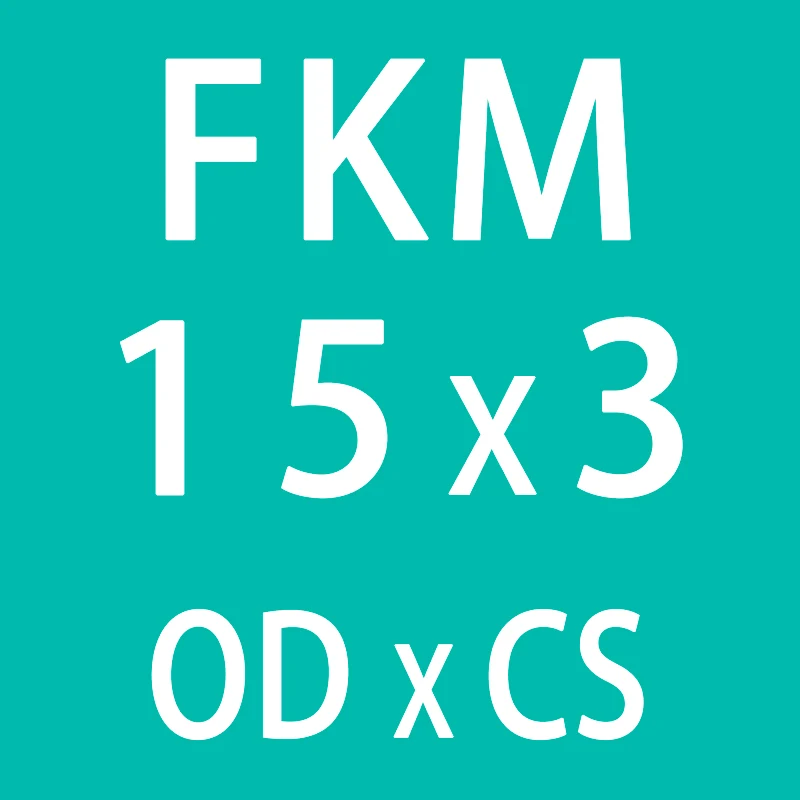 10 шт./лот резиновое кольцо зеленый FKM уплотнительное кольцо OD10/11/12/13/14/15/16/17/18/19/20*3 мм Толщина уплотнительное кольцо масло для уплотнения кольцо прокладки, шайбы - Цвет: OD15mm