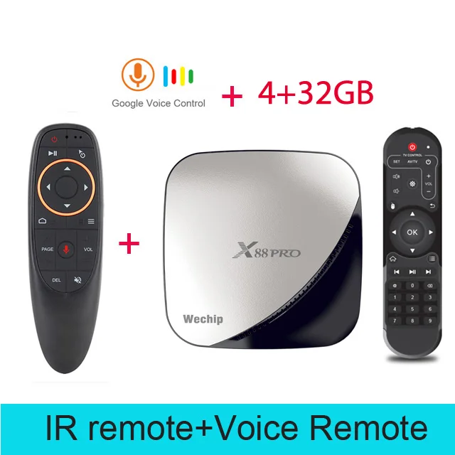 Google tv box android 9,0 H96 MAX Rockchip 4G 16 GB 32 GB 64 GB Android tv box 2,4/5,0G WiFi Bluetooth 4,0 4 K 3D iptv Android box - Цвет: 4GB 32GB Voice