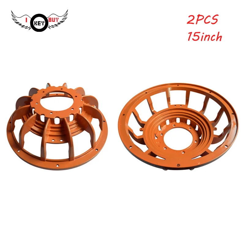 I Key Buy High-Quality Car Speaker Basket Subwoofer Accessories 15-Inch Aluminum Frame Orange0