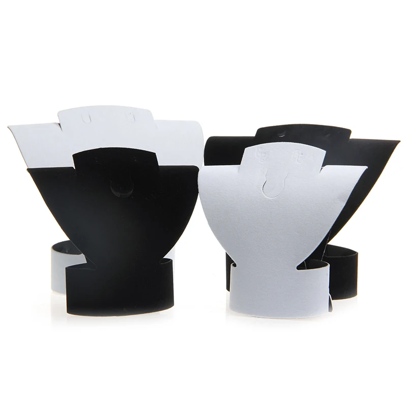 1 X Negro Terciopelo collar y pendiente de joyería Display Stand herramientas Titular