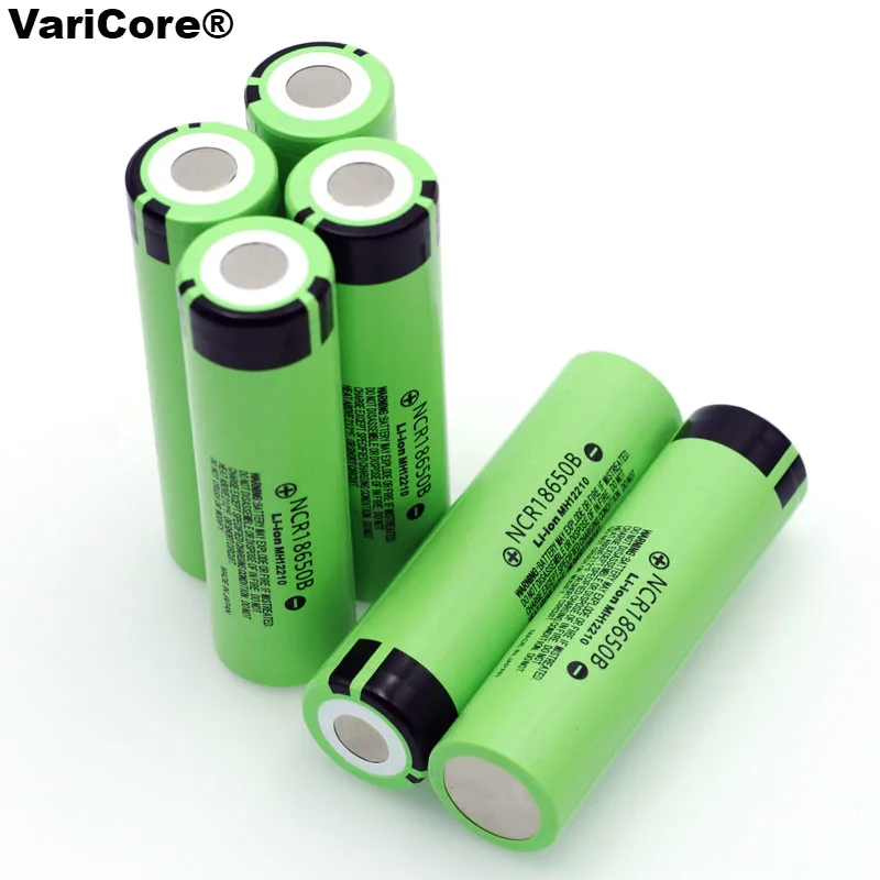6 шт./лот NCR18650B 3,7 v 3400 mah 18650 литиевая аккумуляторная батарея для фонариков
