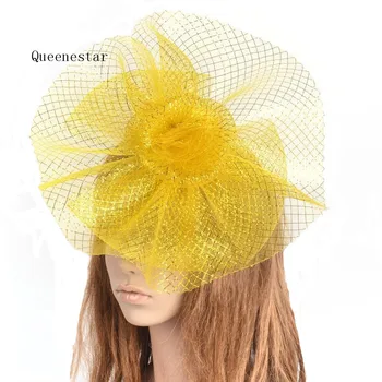

2018 Newest BIg Mesh Fascinators Hair Clips Veil Hat Women Party Races Church Ascot Wedding Bride Headpiece Hat Hair Accessories
