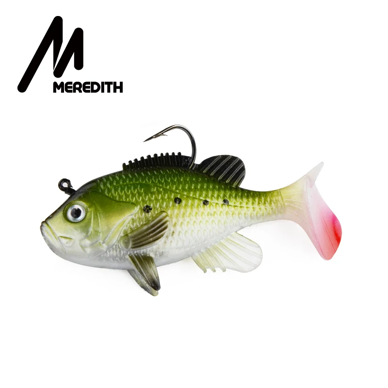 Meredith 3,1" Sunfish 3 шт. 21,6 г 8 см свинцовая наживка для рыбалки, искусственные мягкие приманки, мягкие воблеры для рыбалки, свинцовая наживка, Снасть - Цвет: C