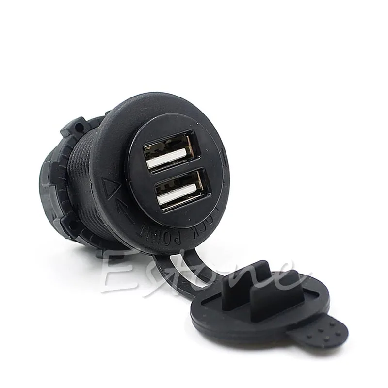 

Newest Dual USB Car Cigarette Lighter Socket DC 12V-24V Charger Adapter Power Outlet Drop Ship