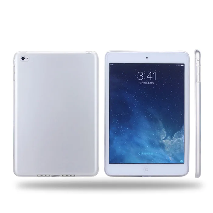 

Tablet PC Silicone Case Transparent Protective TPU Back Cover For iPad Pro 10.5/12.9/9.7 Inch Air 2/3/4/5/6 Mini 1/2/3/4 EM88