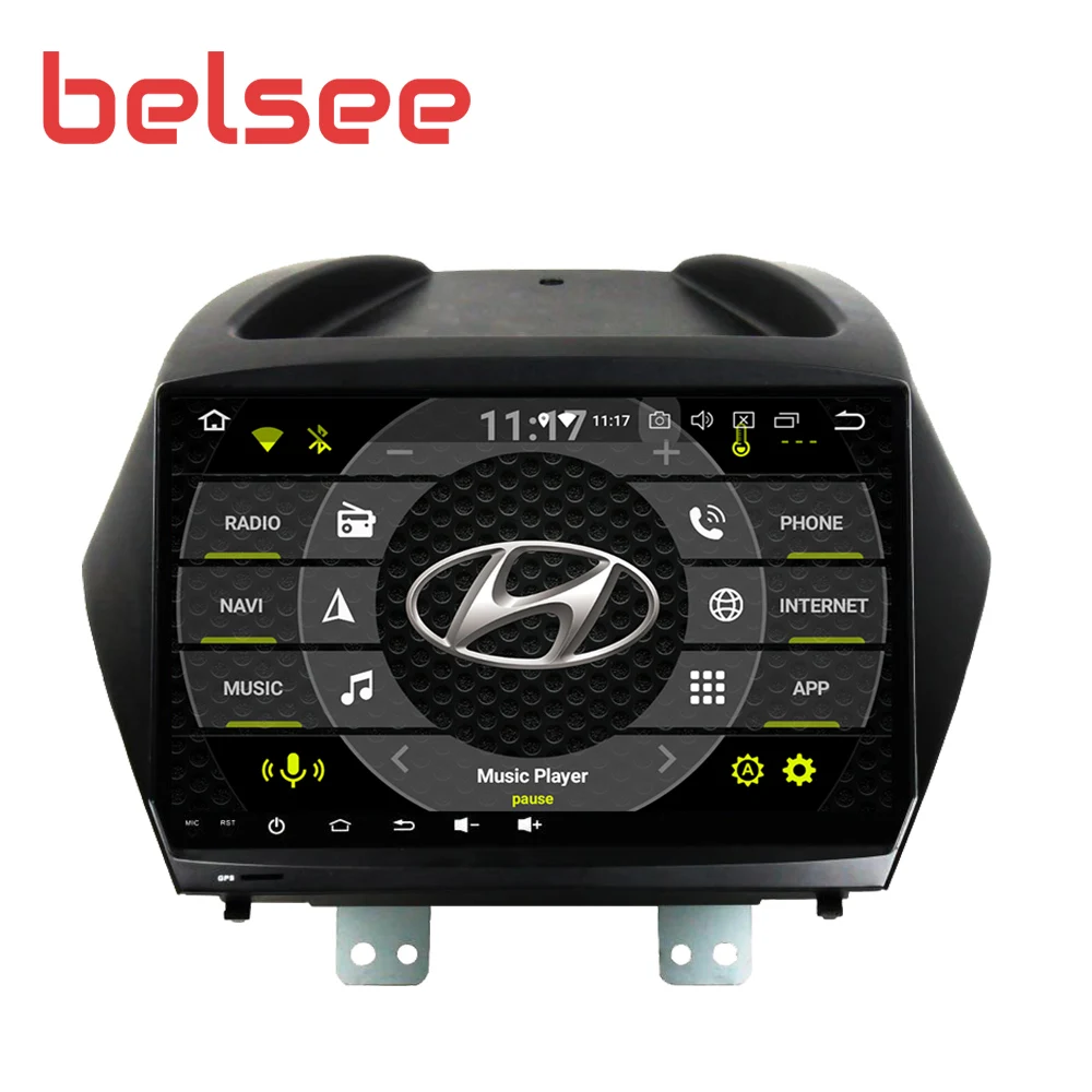 Belsee Android 9 0 для Hyundai IX35 Tucson 2009 2015 автомобильный Радио Стерео GPS навигация головное