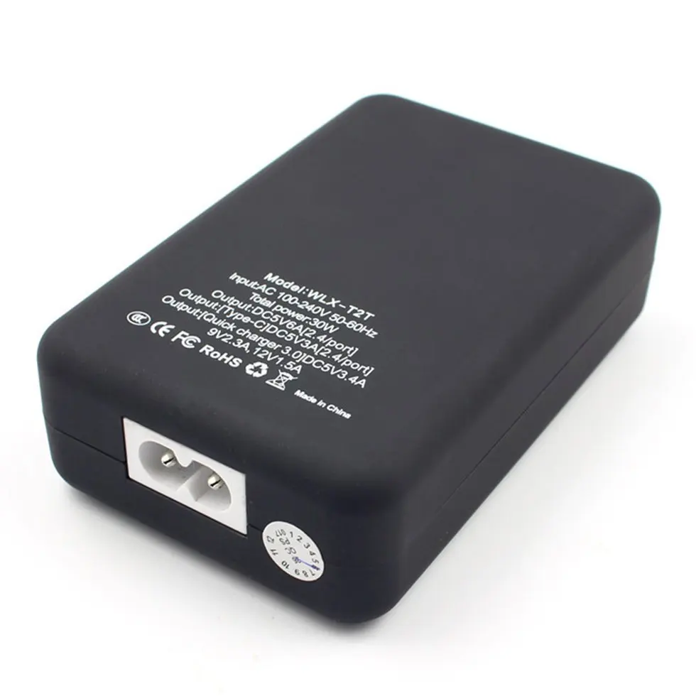 

10PCS Multi USB Ports With Type C Port Quick Charger Fast Speed Charging For Phone