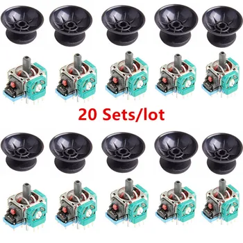 

PS4 3D Analog Joystick Sensor Module Potentiometer with Thumb Sticks for Sony Playstation 4 PS4 Controller Accessories 20 Sets