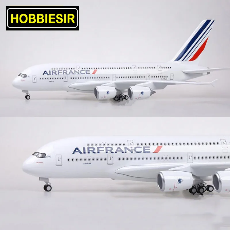 50 см 1/160 Airbus A380 Air Франция авиакомпания модель самолета сплав airframe W шасси и светильник игрушки самолет с фиксированным крылом