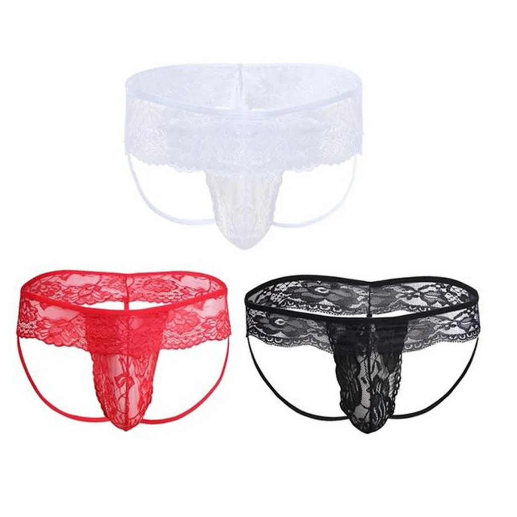 

Gay Mens String Homme Sissy Lingerie Sexy Panties for Men Shiny Faux Leather Pouch Open Back Bikini Underpants Underwear