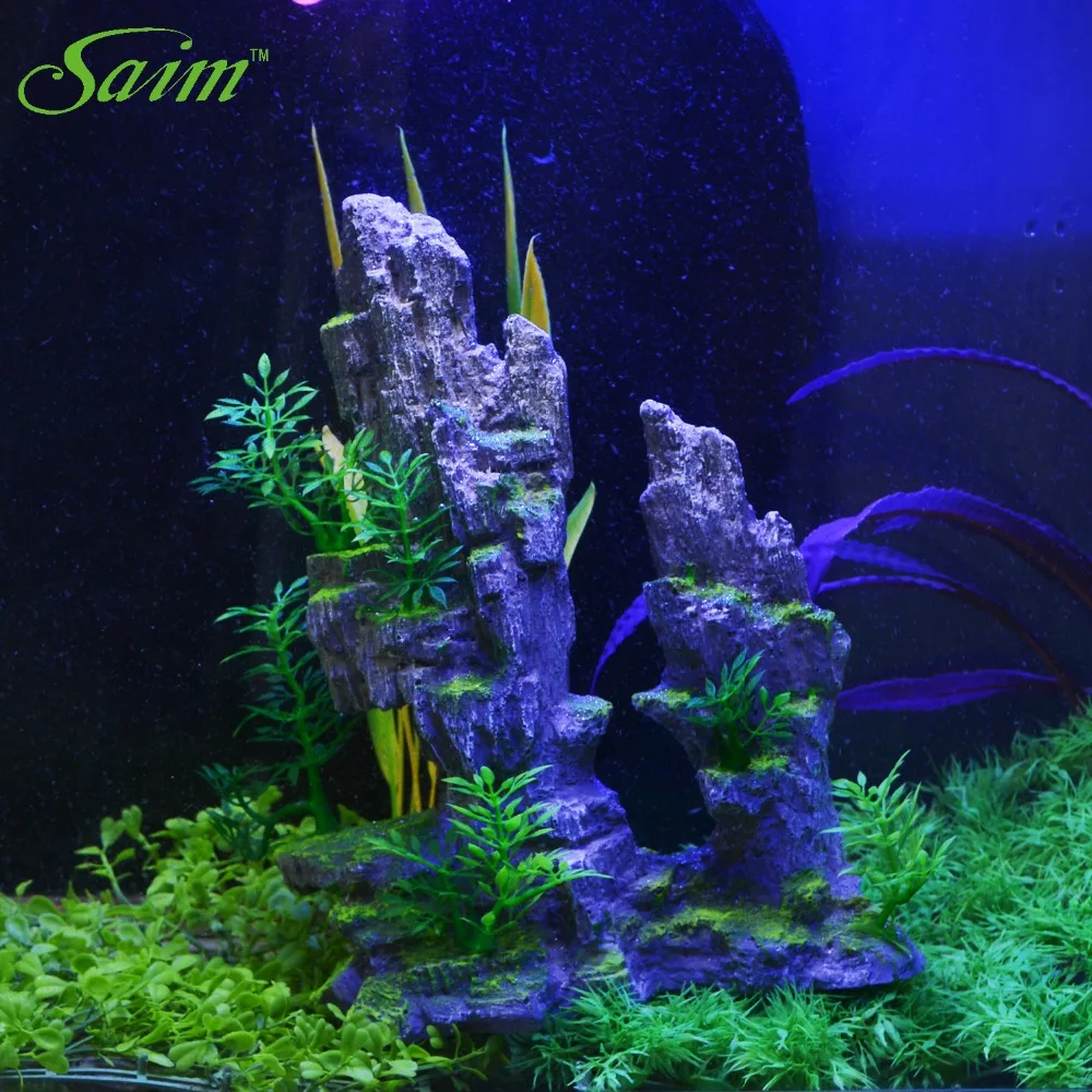 Saim New Decorative Rocks Simulation Rockery Decorative Aquarium For