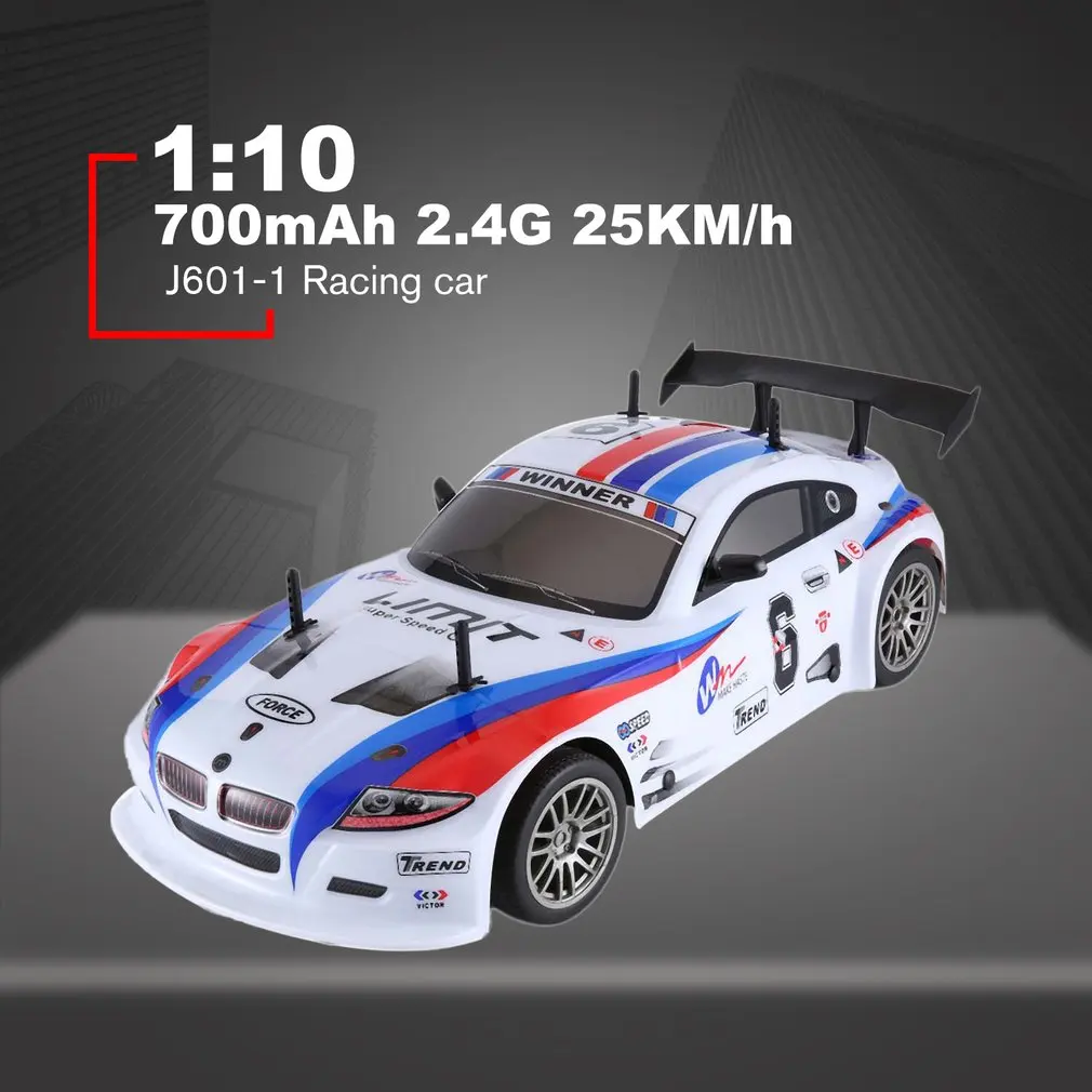 1/10 700mAh 2,4G гоночный автомобиль 1:10 RC модель автомобиля 25 км/ч плоский спортивный Дрифт автомобиль игрушки ЕС вилка для детей Подарки