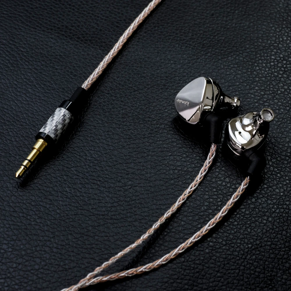 

Moondrop Kanas Pro Diamond Zinc Magnesium Alloy Dynamic DJ HIFI In Ear Earphone HIFI Monitor Earphones Detachable 2PIN Cable