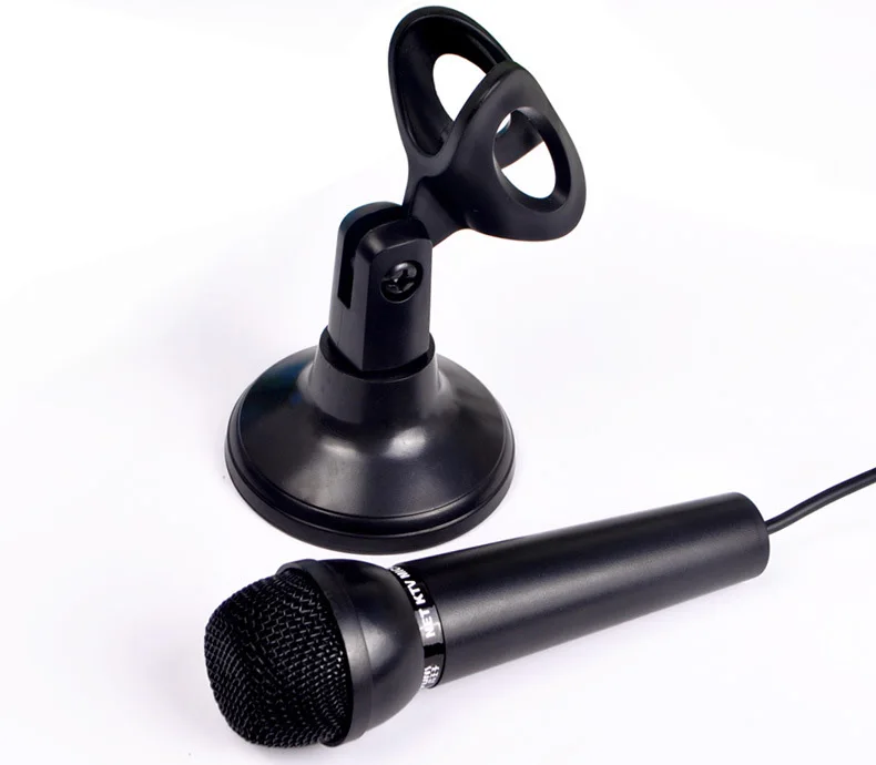 Конденсаторный микрофон 3 5 мм с подставкой|mic with stand|desktop miccondenser microphone |