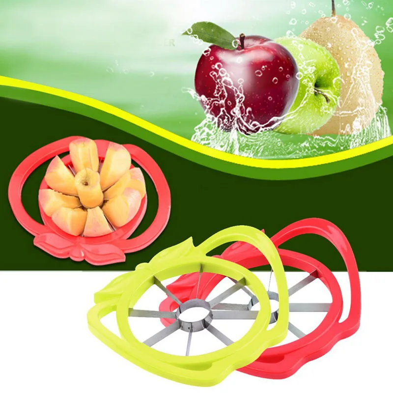 

Apple Cutter Knife Corer Fruit Slicer Handle Easy Apple Peel Wedge Divider Kitchen Cooking Vegetable Tools Chopper Free Shipping