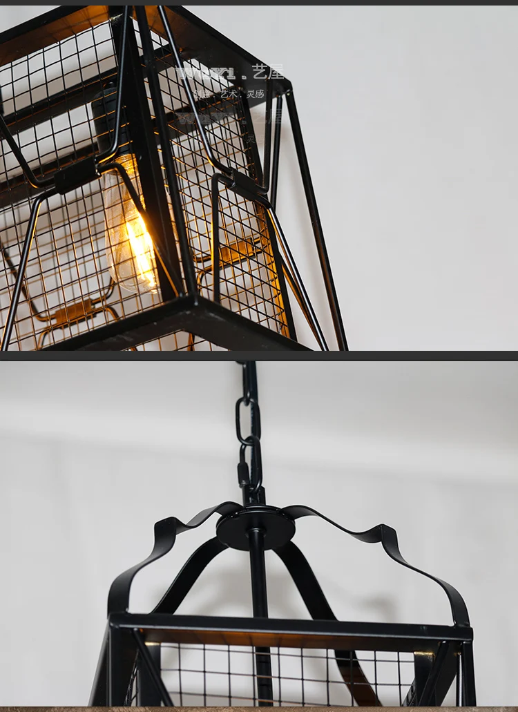 Ретро Железный художественный промышленный подвесной светильник для баров Кофейня креативные персональные для ностальгии арт чердак подвесной светильник dropligh ya73 GY1