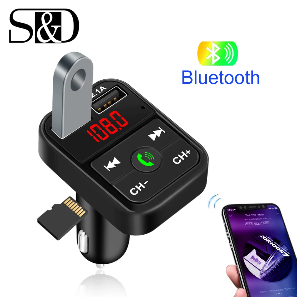 Wireless Bluetooth Handsfree Car Kit FM Transmitter MP3 Player Dual USB Charger