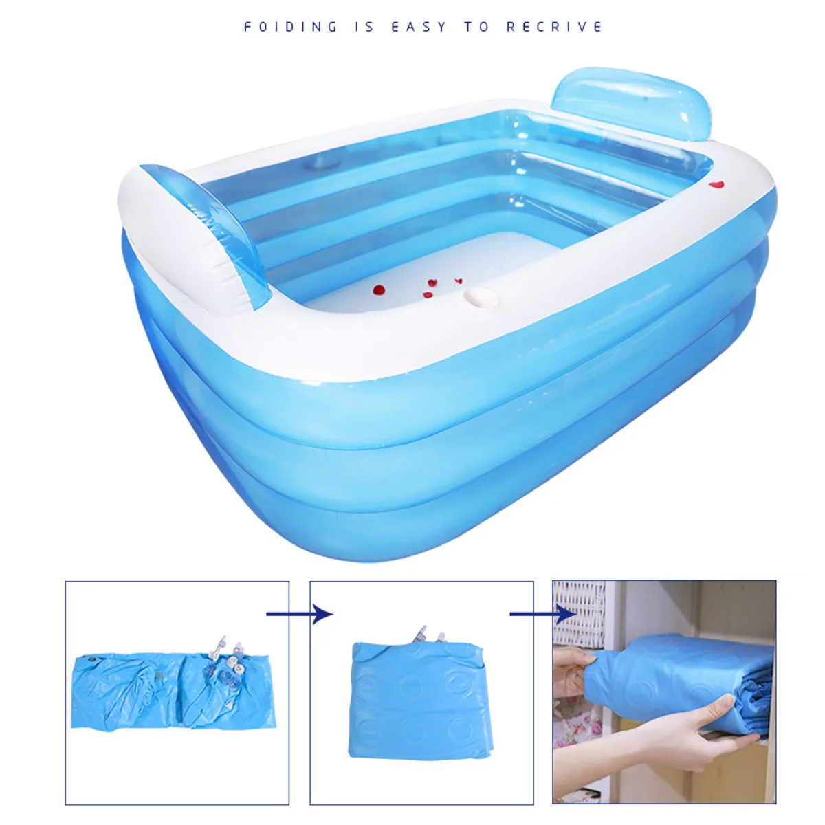 180 см/150 см Складная Ванна, надувная ванна для взрослых, сохраняющая тепло, плавательный бассейн, ванна с воздушным насосом, ванна для купания