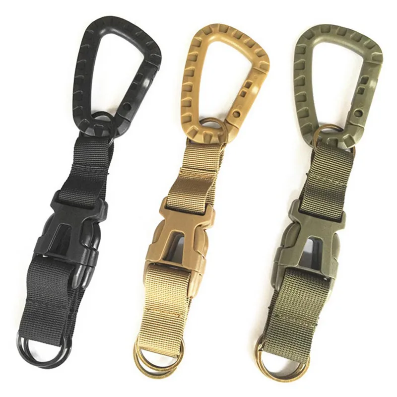 Tactical Keychain Strap Belt Clip Backpack Hooks Key Belt Keychain
