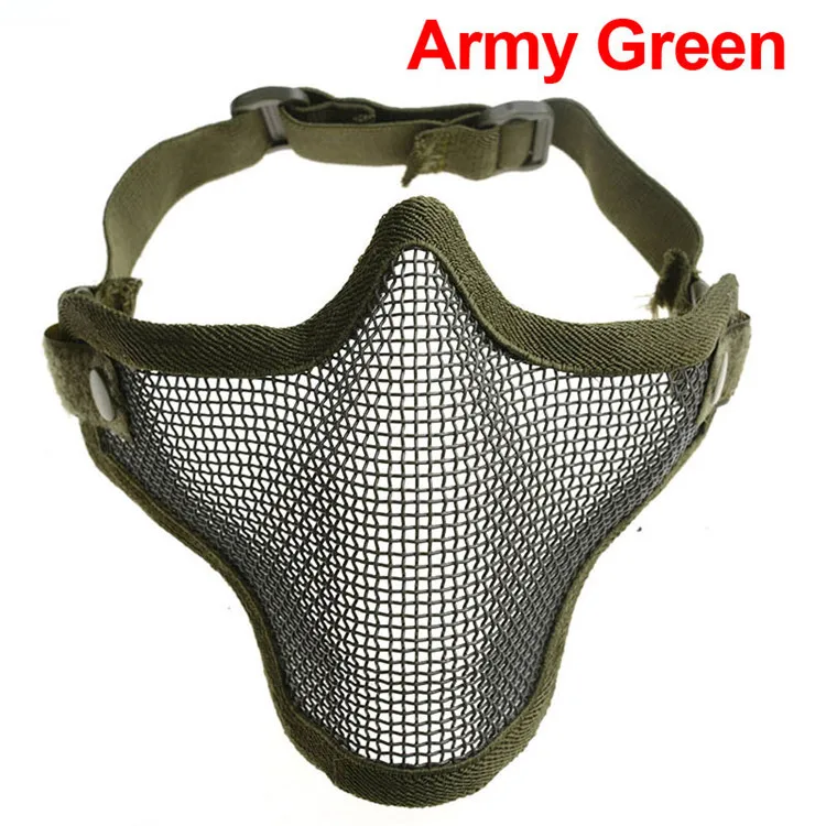 V1 с одним ремнем уход за кожей лица Металлическая стальная защитная сетка защитная тактическая маска для военная униформа косплей страйкбол пейнтбольное поле игры