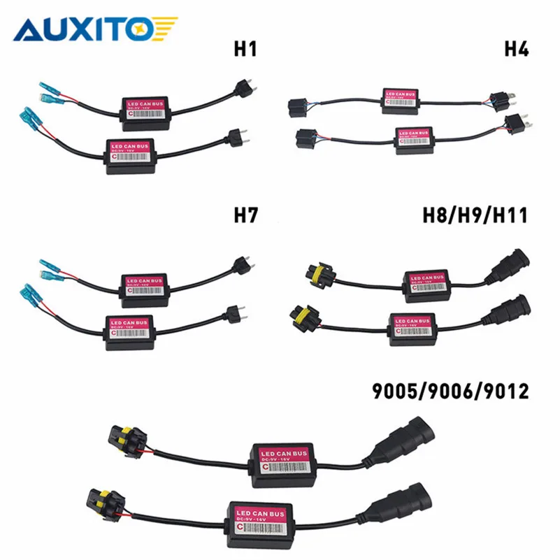 

AUXITO Error Free Canbus Decoder H7 H4 H11 H8 H9 H1 9005 9006 9007 9012 LED Car Headlight Canbus Decoder For Toyota Nissan Honda