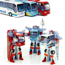 3 Styles font b Robot b font Transformation Bus font b Car b font Toys Alloy