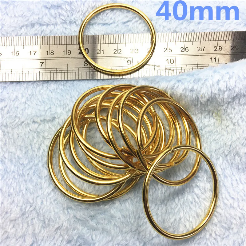 14-40mm gold  Metal O Ring Backpack connector Harness Rings Bag Parts Accessories